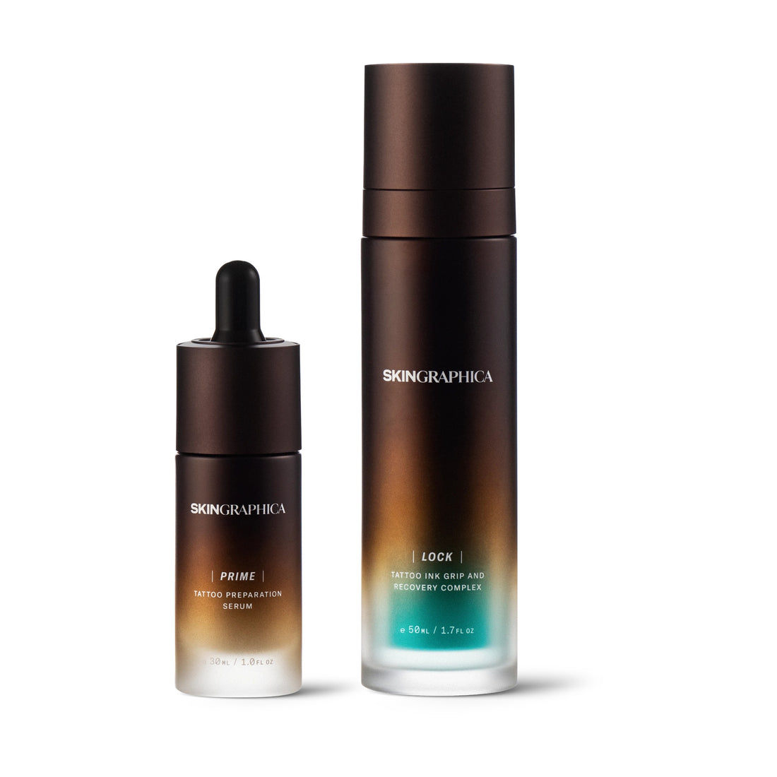 SKINGRAPHICA SYSTEM tattoo preparation and healing set with PRIME and LOCK
